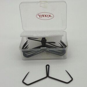 Fishing Hooks 10Pcs High Carbon Steel Butterfly Hooks  4-7 Inch Worms Fit NIB